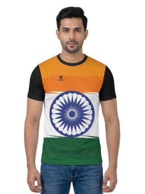 Indian Flag Printed T Shirt for Men | India Jersey for Boy