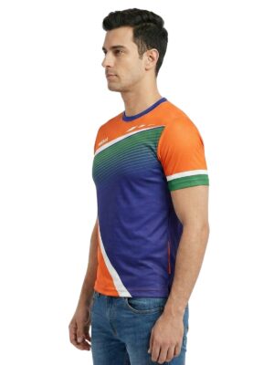 Triumph Round Neck Happy Independence Day India Printed T-Shirt for Mens Half Sleeve Republic Day Tshirt Jersey