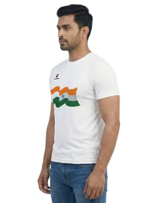 Republic Day Independence Day 15 August 26 January India Flag Printed t Shirt