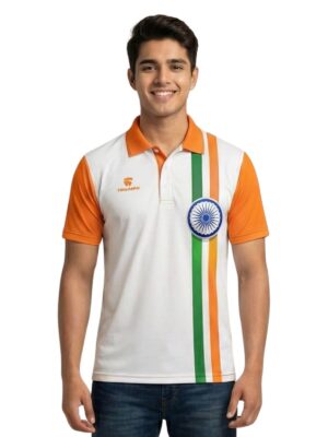 Triumph Polo Neck Half Sleeve 26 January Jersey | 15 August T-Shirt Tees for Mens