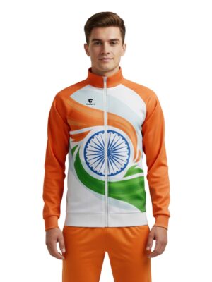Men's Independence Day Jacket | India Flag Tricolor Sports Team Jackets