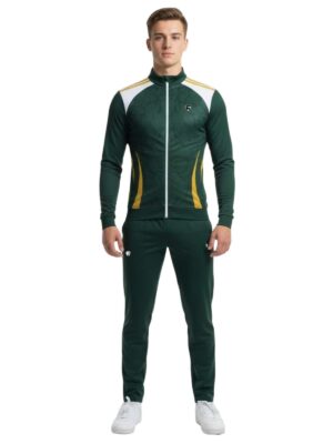 Men’s Workout Tracksuit | Sports Training Running Jogging Jacket & Pant | Gym Exercise Activewear Suit