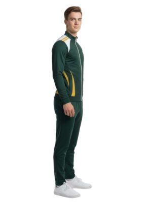 Men’s Workout Tracksuit | Sports Training Running Jogging Jacket & Pant | Gym Exercise Activewear Suit